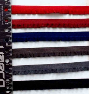 T613 Trim Poly Elastic Ruffle 1/2"