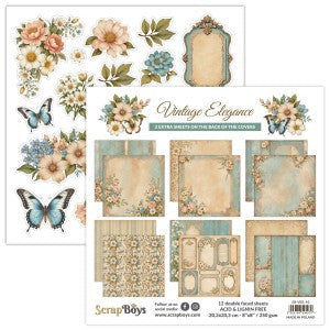 Vintage Elegance 8x8 Double Sided Pad