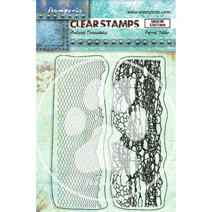 WTK184  Clear Stamp 14x18 Songs of the Sea Double Border