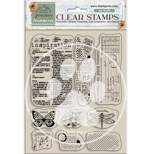 WTK191  Clear Stamp 14x18 Secret Diary Inspiration