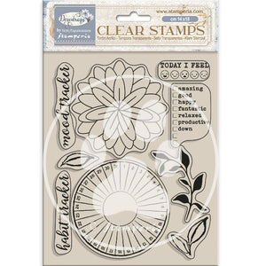 WTK205 Clear Stamp 14 x 18 Dewdrops Habit Tracker