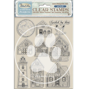 WTK218 Clear Stamp 14 x 18 Silent Sea Landscape