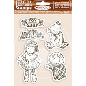 WTKCC109 HD Natural Rubber Stamp 14x18 Toy Shop