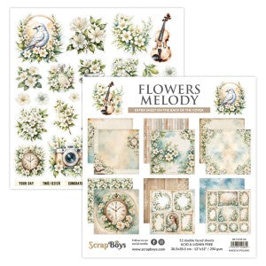 Flowers Melody 12 x 12 Double Sided Pad