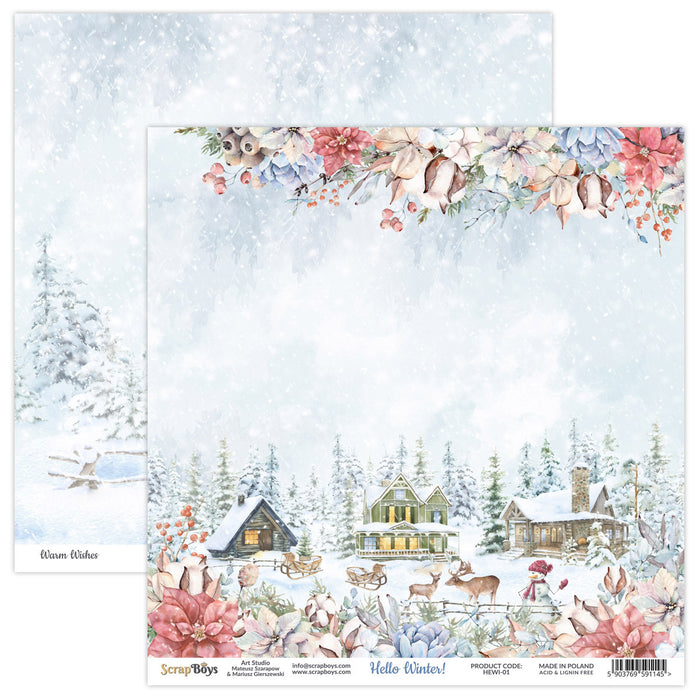 Hello Winter! 01 Double Sided 12 x 12