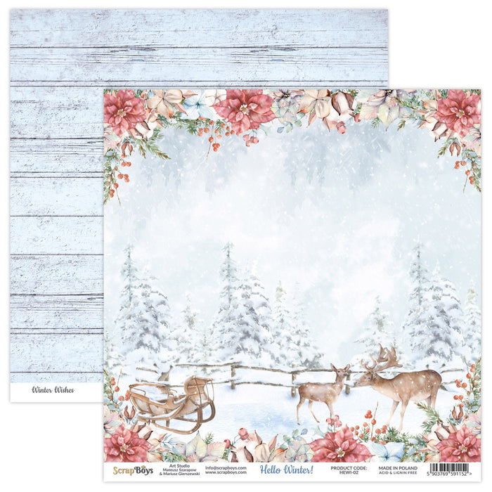 Hello Winter! 02 Double Sided 12 x 12