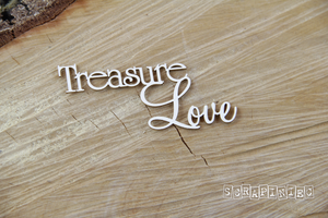 3755 Decorative Chips 7.5x4cm Sentiments Treasure Love