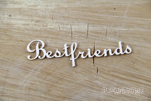 3756 Decorative Chips 8.5x3cm Sentiments Best Friends