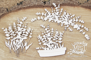 4290 Decorative Chips 14x14cm Lavender Mist Bouquets