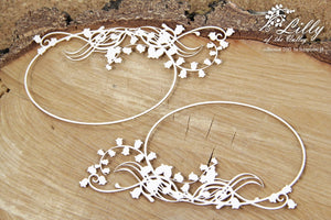 4499 Decorative Chips 14x14cm Lily of the Valley Oval Frame 01