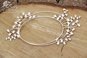 4500 Decorative Chips 9x14cm Lily of the Valley Oval Frame 02