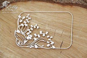 4504 Decorative Chips 11.5x9.5cm Lily of the Valley Rectangle Frame 01