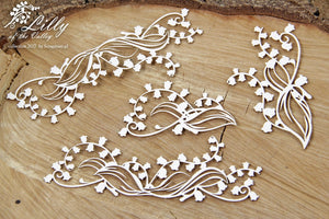 4506 Decorative Chips 14x14cm Lily of the Valley Decors