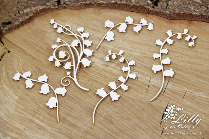 4508 Decorative Chips 9.5x9.5cm Lily of the Valley Flowers