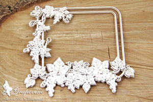 4526 Decorative Chips 12.5x14cm Grapevine 2 Layers Rectangle Frame