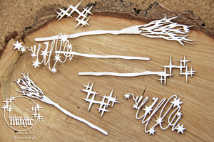 4672 Decorative Chips 14x14cm Believe In Magic Magic Wand Set