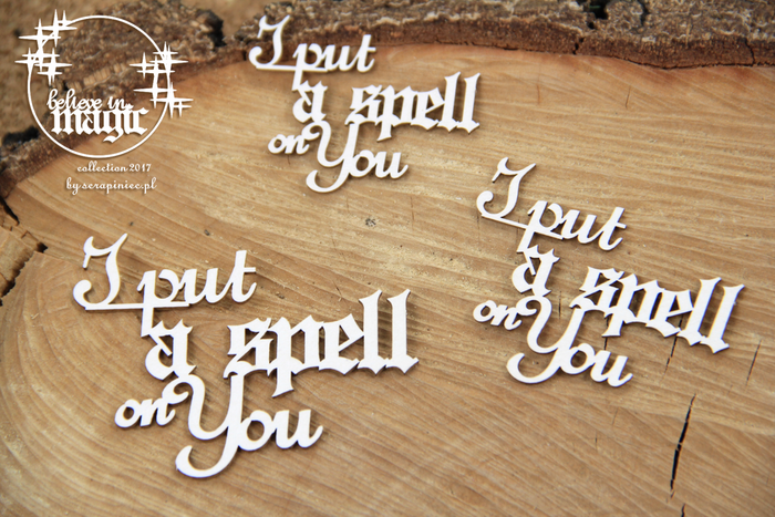 4676 Decorative Chips 9.5x9.5cm Believe In Magic I Put a Spell On You