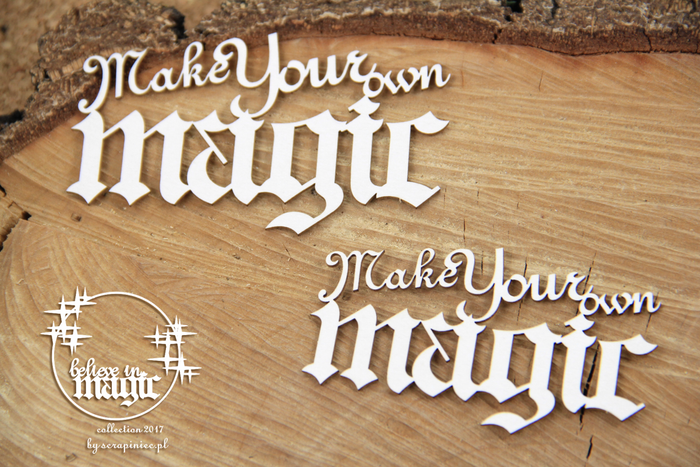 4680 Decorative Chips 9.5x9.5cm Believe In Magic Make Your Own Magic