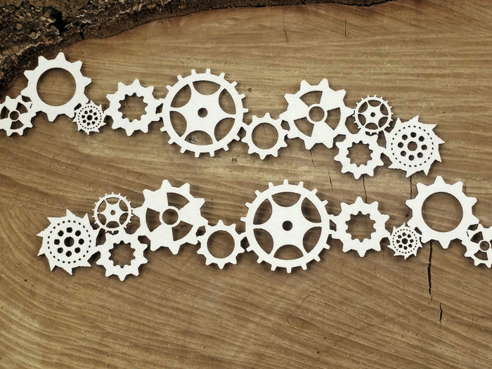 4749 Decorative Chips 14x7cm Steampunk Flying Hearts Borders