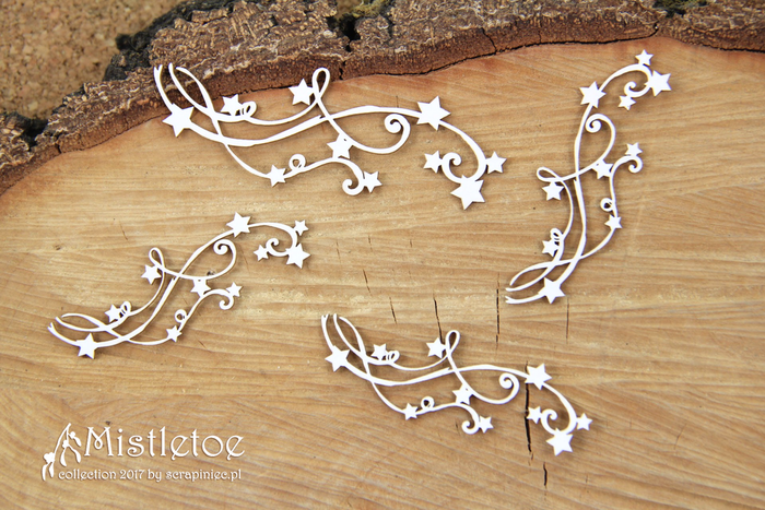4818 Decorative Chips 9.5x9.5cm Mistletoe Borders