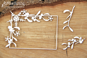 4821 Decorative Chips 9.5x7.5cm Mistletoe Rectangle Frame