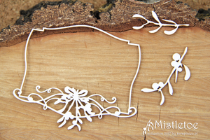4825 Decorative Chips 9.5x9.5cm Mistletoe Signboard 01