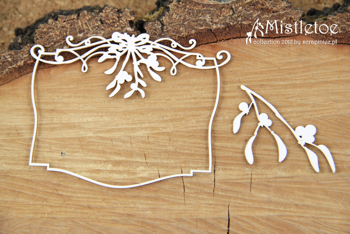 4826 Decorative Chips 9.5x9.5cm Mistletoe Signboard 02