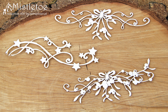 4829 Decorative Chips 14x14cm Mistletoe Big Decors