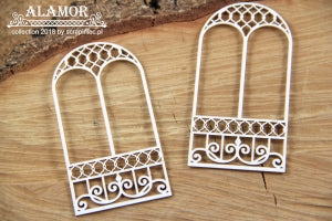 4938 Decorative Chips 9.5x9.5cm Alamor Two Windows