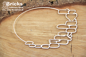 4946 Decorative Chips 14x10cm Bricks Oval Frame