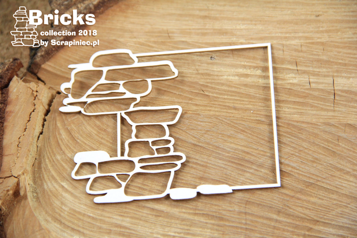 4948 Decorative Chips 9x7cm Bricks Square Frame