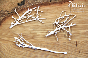 4959 Decorative Chips 14x8cm Elixer Broom and Bushes