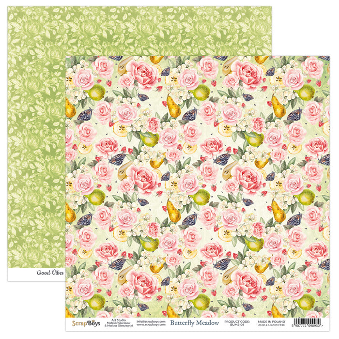 Butterfly Meadow 04 Double Sided 12 x 12