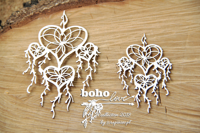 5136 Decorative Chips 9.5x9.5cm Boho Love Dream Catcher