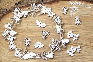5154 Decorative Chips 14x14cm Boho Love Big Wreath