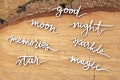 5205 Decorative Chips 9.5x9.5cm Magic Fall Inscriptions