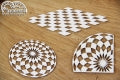 5376  Decorative Chips 9.5x9.5cm Wonderland 3 Chessboard Floors