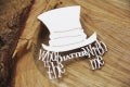 5394  Decorative Chips 9.5x9.5cm Wonderland What's The Hatter