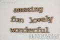 5497  Decorative Chips 3.8x1.6cm-11.0x1.6 FUN Sentiments