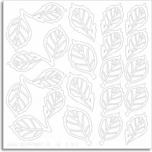 5783 Decorative Chips 9.5x9.5cm Roses Leaves