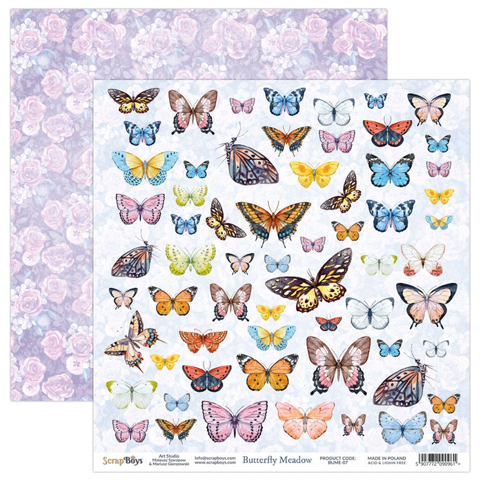 Butterfly Meadow 07 Elements Double Sided 12 x 12