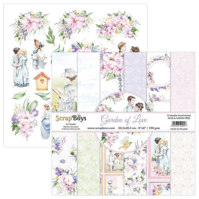 Garden of Love 8x8 Double Sided Pad