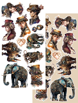 Steampunk Dream Extras 6 x 12 Set/6