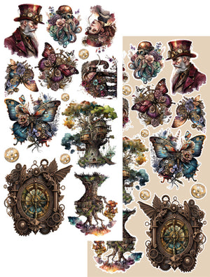 Steampunk Dream Extras 6 x 12 Set/6