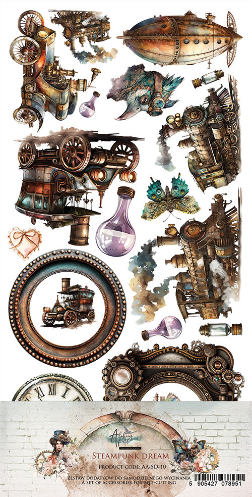 Steampunk Dream Extras 6 x 12 Set/6