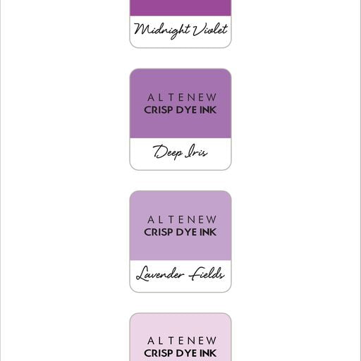 ALT1246 Dye Ink Mini Cube Set Shades of Purple Crisp