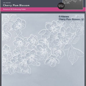 ALT7080 Cherry Plum Blossom 3D Embossing Folder