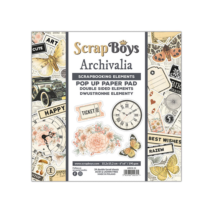 Pop Up Archivalia 6x6 Double Sided Pad