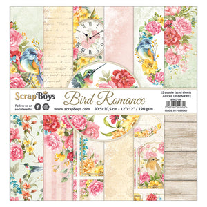 Bird Romance 12 x 12 Double Sided Pad