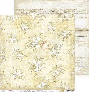 Basic White-Beige Mood #5  Double Sided 12 x 12